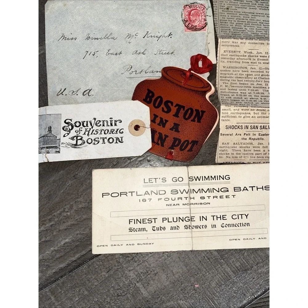 Vintage Lot 1900s Handwritten Notes Letters Papers Ephemera Mixed